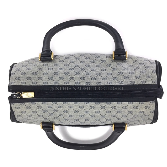 GUCCI Italy Vintage Classic Signature Satchel - Picture 5 of 8